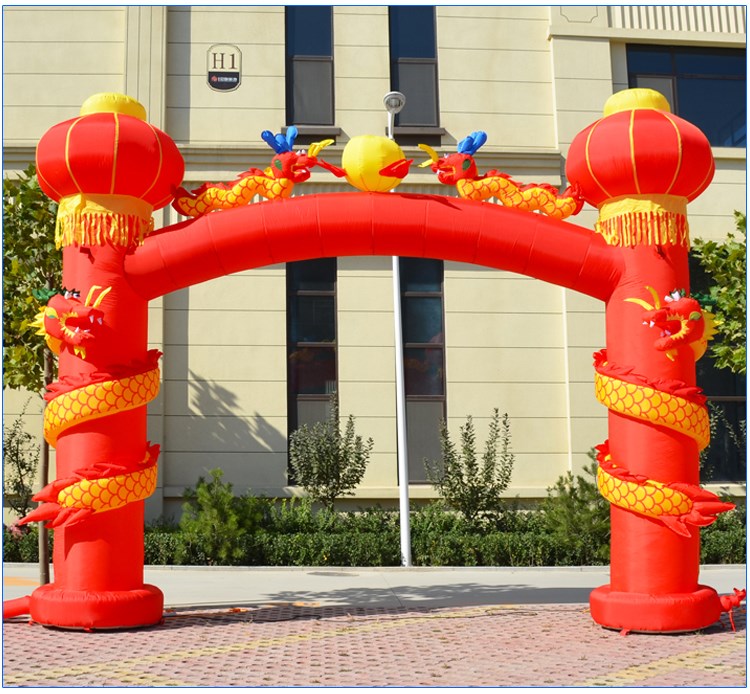 广州充气灯笼柱拱门